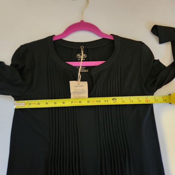 Blue Sky Clothing Sandy Tunic Top Black 3/4 Sleeves Bamboo New NWT Size XXS - Picture 8 of 10